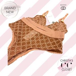NWT ~ GUCCI Lingerie Set (in Nude)